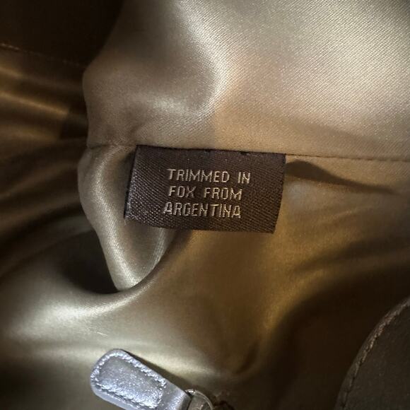 Coach Limited Edition Fox Fur Suede Tote Bag - Picture 9 of 9